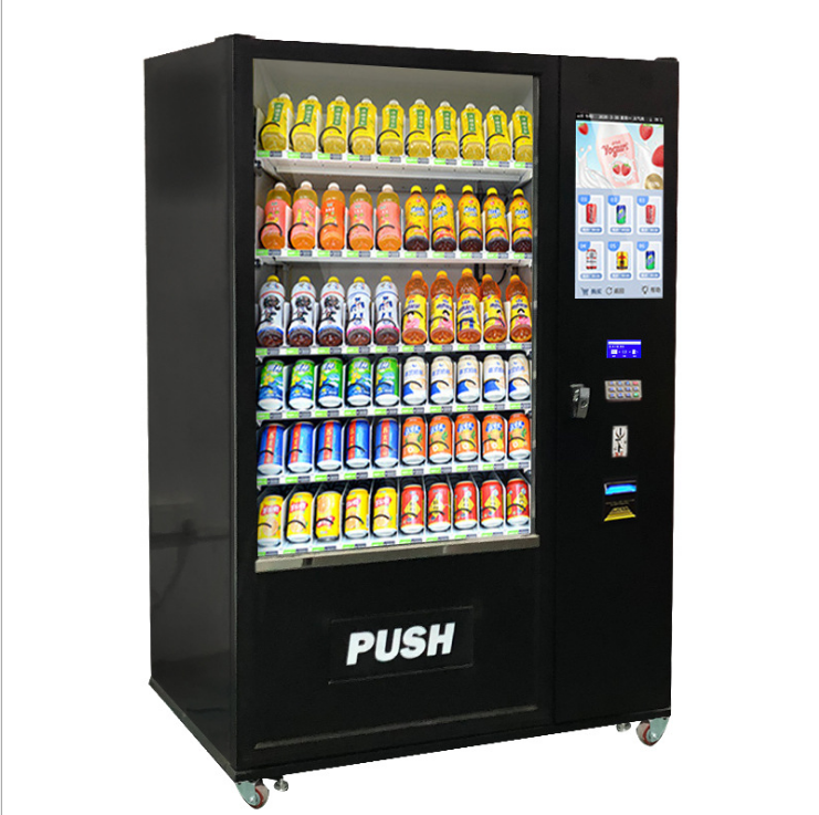 24 hours snack and beverage unmanned vending machine