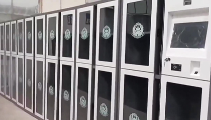 Customized smart police equipment lockers for file storage