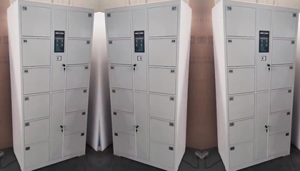 customized new design supermarket-use 12 door smart parcel locker